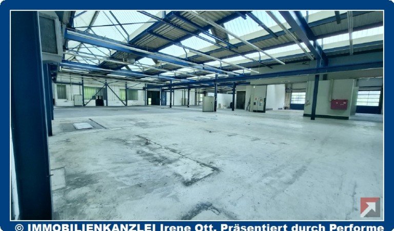 Halle mit Gewerkeunterteilung Ettlingen Halle / Lager / Produktion VERMIETET Lagerhalle/Fertigungshalle NORD mit Au�engel�nde in Ettlingen