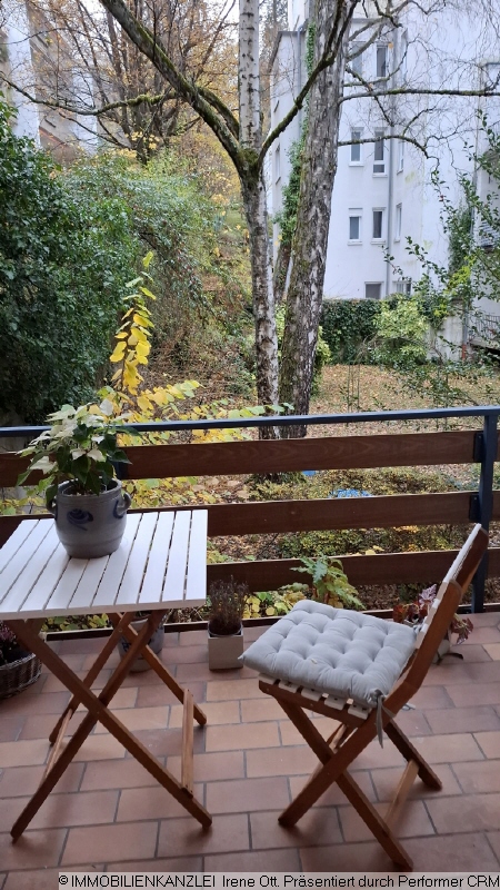 Balkon Gartenseite Etagenwohnung Baden-Baden