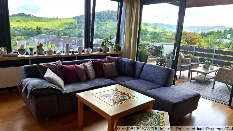 Wohnen mit Schiebet�re zum Balkon Einfamilienhaus Winnenden