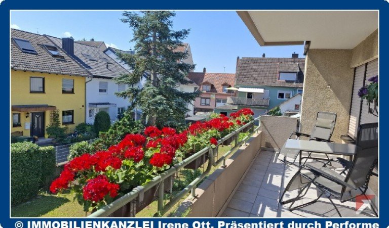 gro�er S�dbalkon Ettlingen Etagenwohnung VERKAUFT 4-ZiWo mit KFZ-Stellplatz ab 01.04.2026