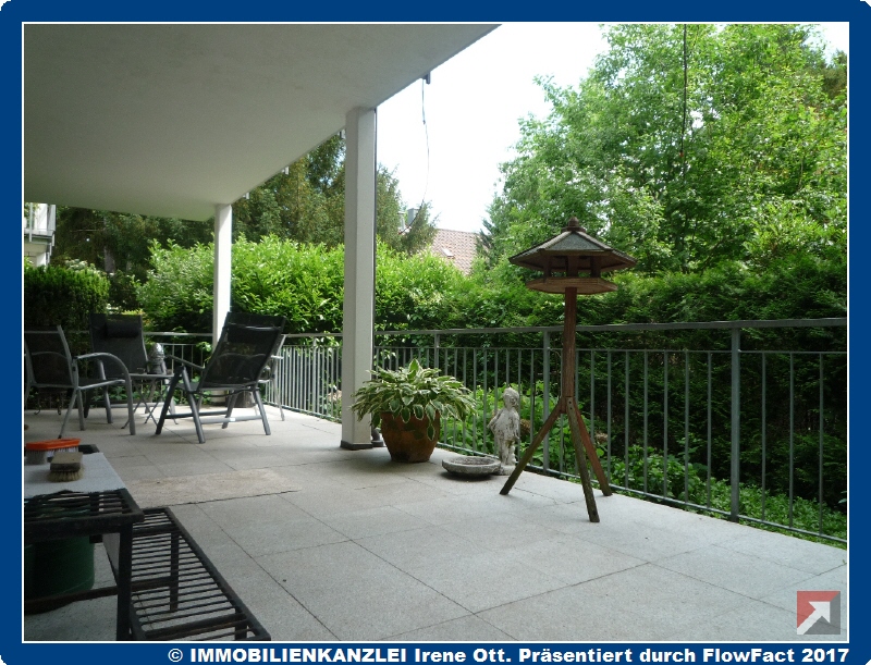 �berdachter Terrassenbereich Erdgeschosswohnung Baden-Baden